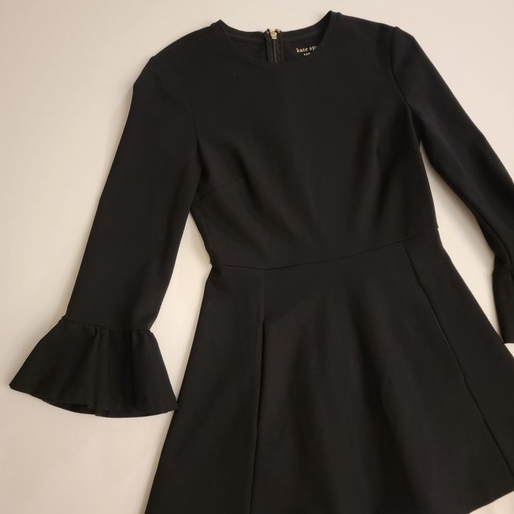 Kate Spade Bell Sleeve Pointe Pleated Dress - Picture 3 of 14